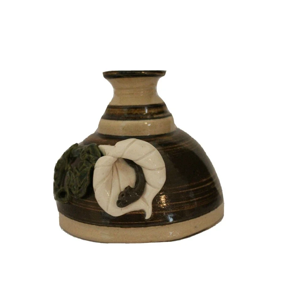 Studio Pottery American Handmade Art Vase - Unique One of a Kind, Dated 1997